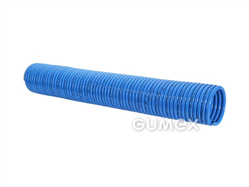 PA trubka spirálová bez koncovek, 4x0,75mm, délka 10m, 30bar, PA11 PHL, -40°C/+80°C, modrá